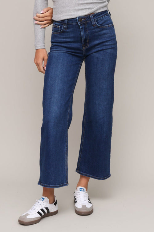 High Rise Wide Leg Crop