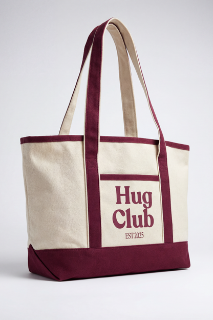 Hug Club Canvas Tote Bag