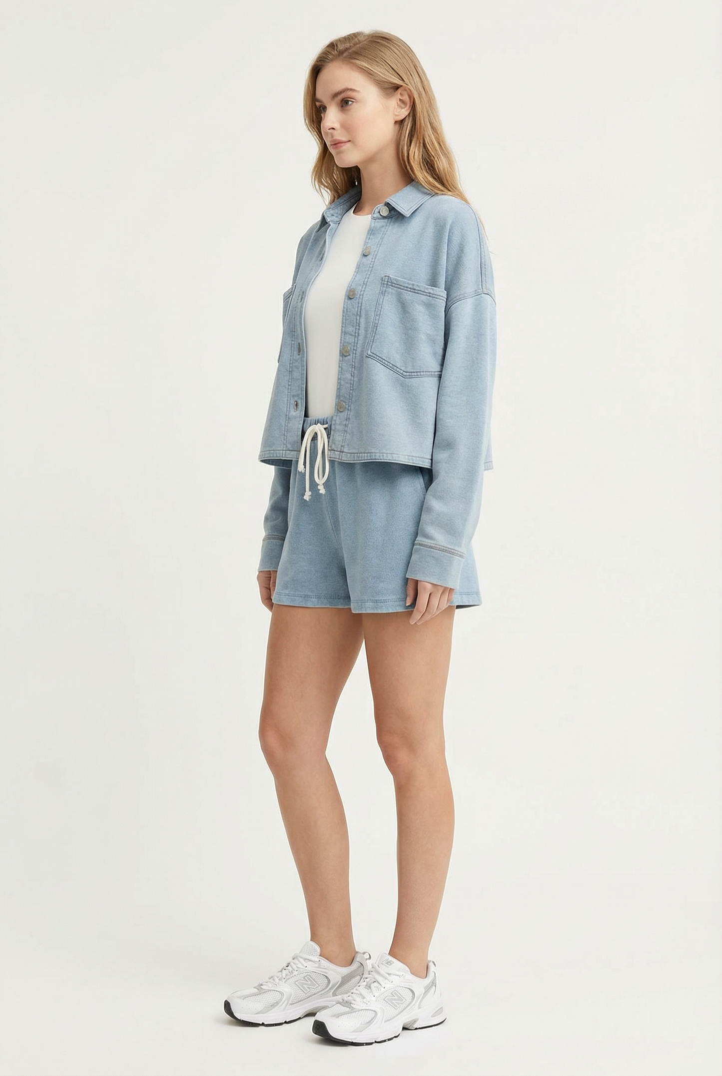 Hunter knit denim short