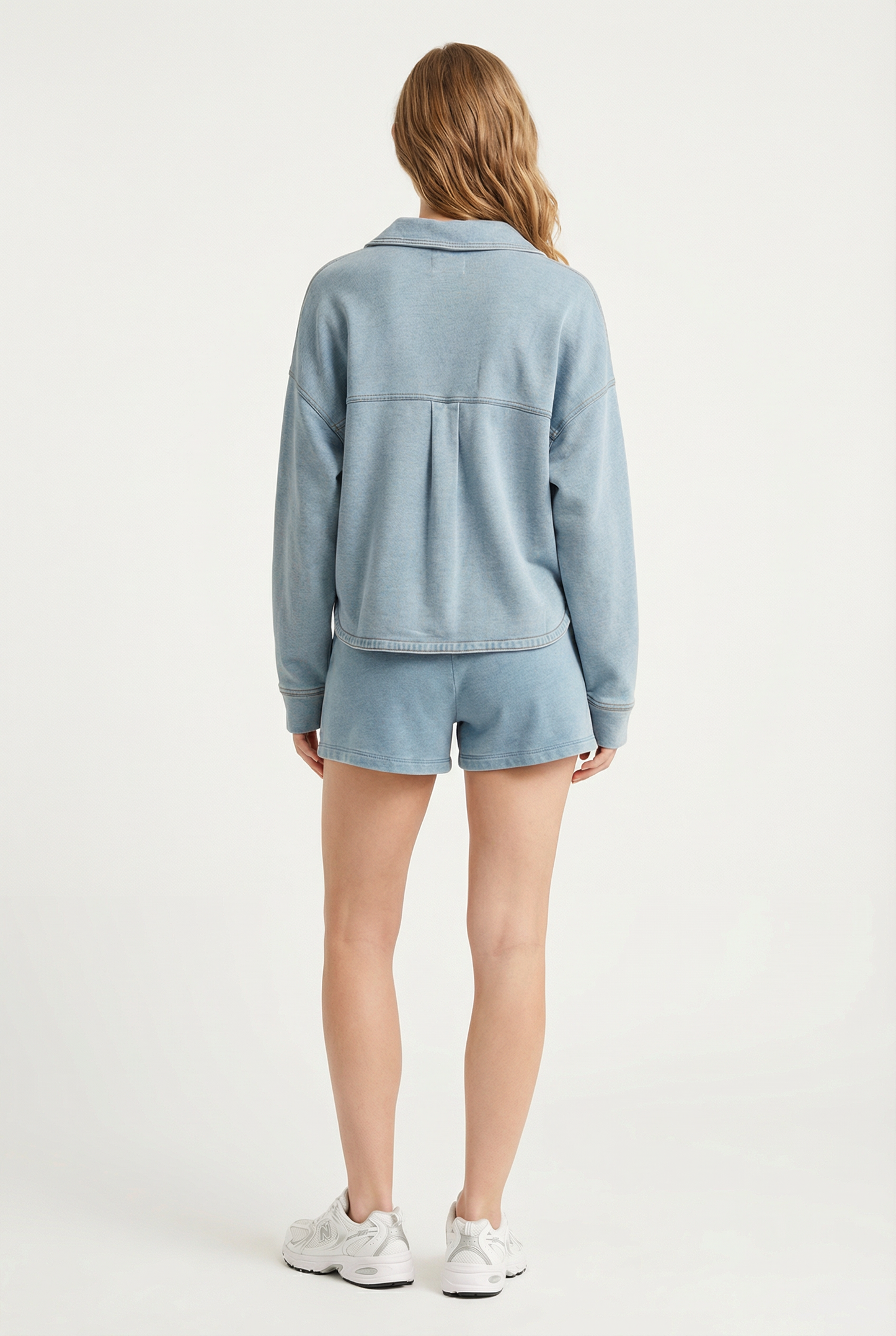 Hunter knit denim short