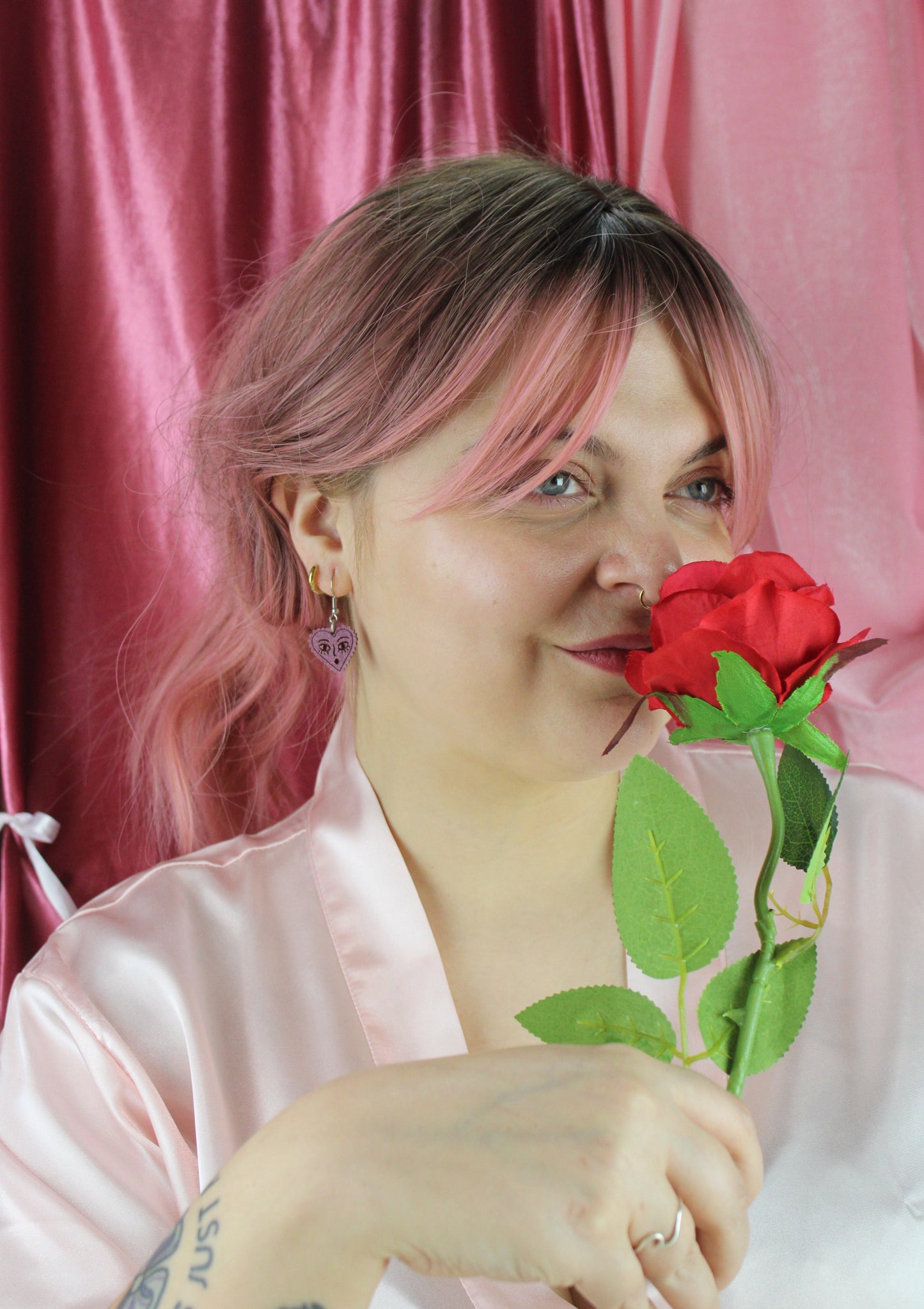 Ooh La La! Heart Face Earrings