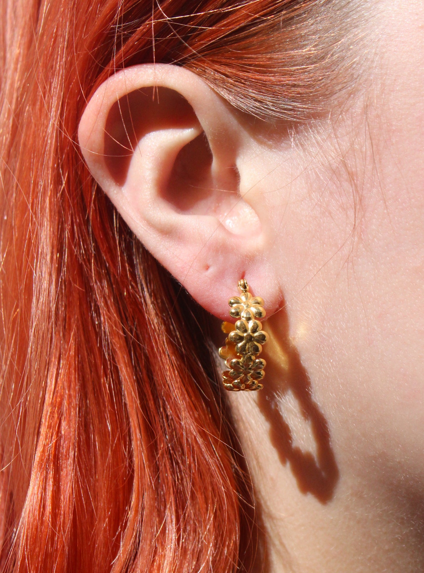 Oopsie Daisy Hoop Earrings (Gold Plated)