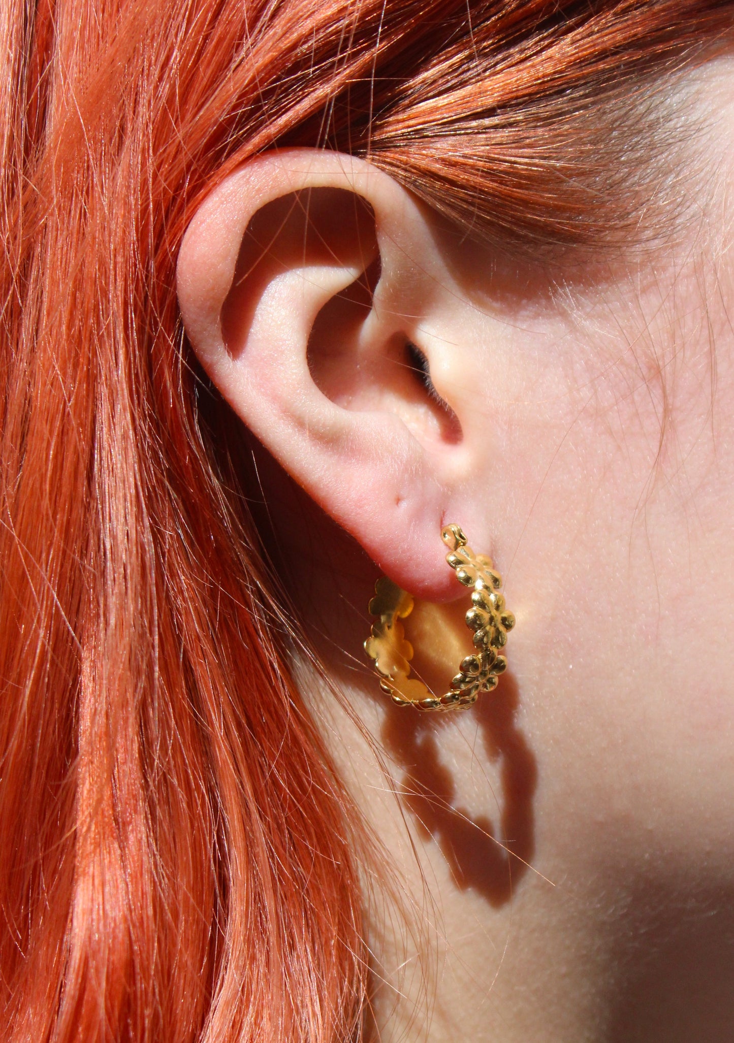 Oopsie Daisy Hoop Earrings (Gold Plated)