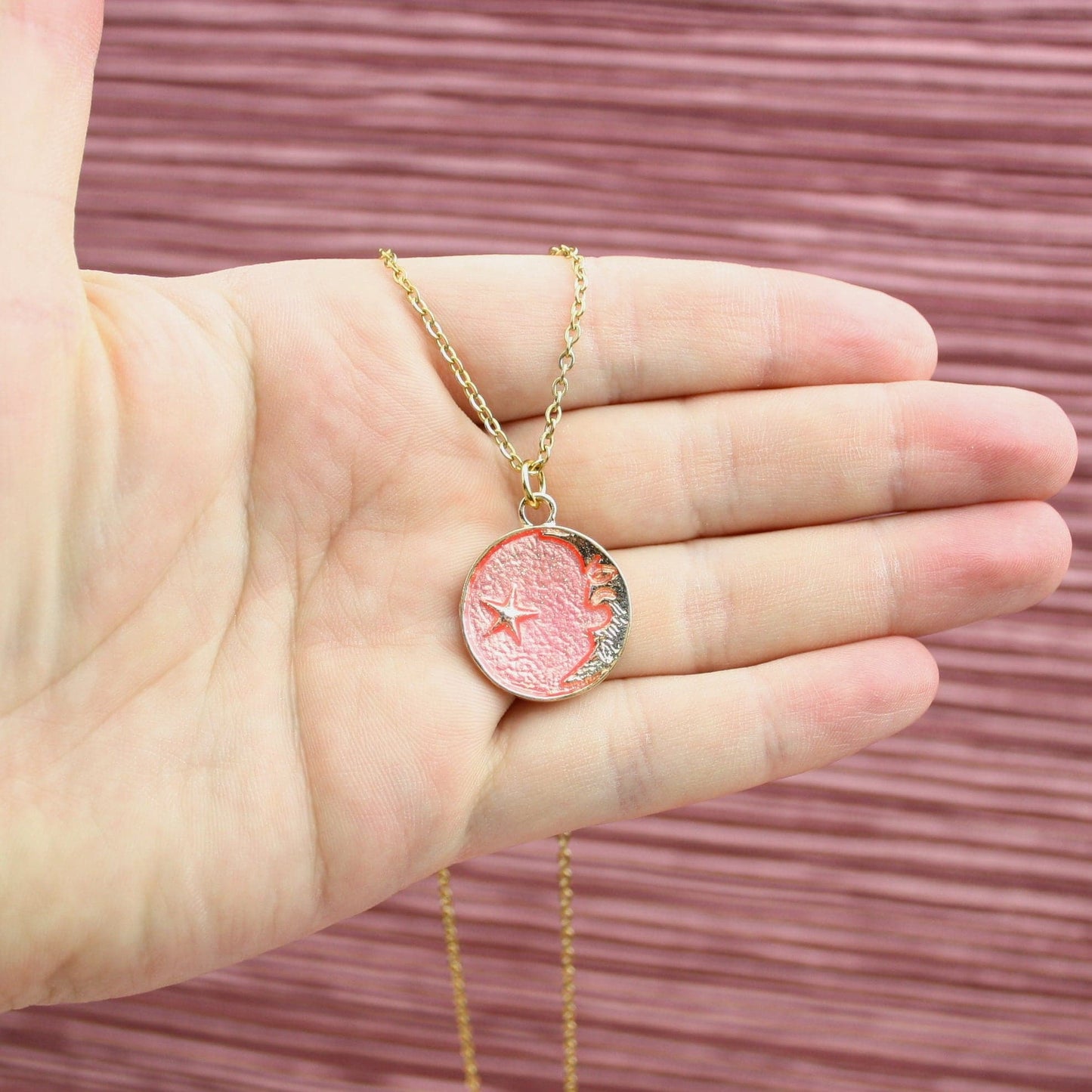 Once In A Pink Moon Necklace