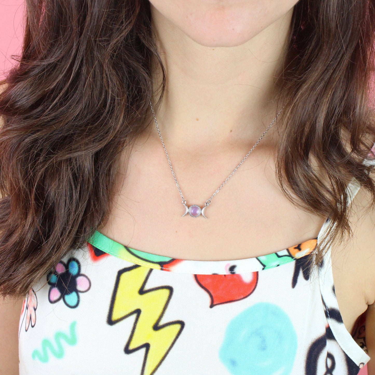 Opal Moon Necklace
