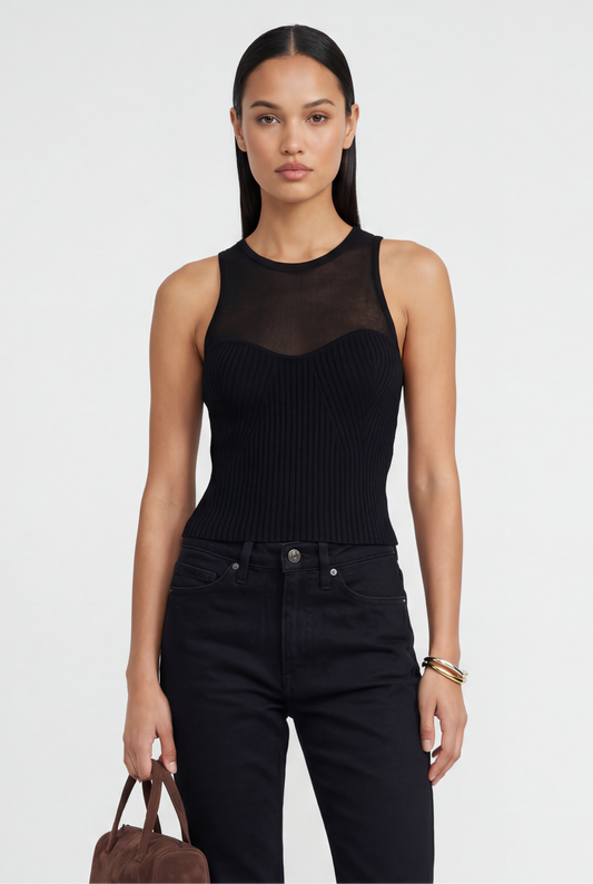 Jess Knit Combo Tank
