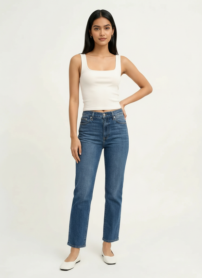 Kaitlyn Lux Rib Binded Tank