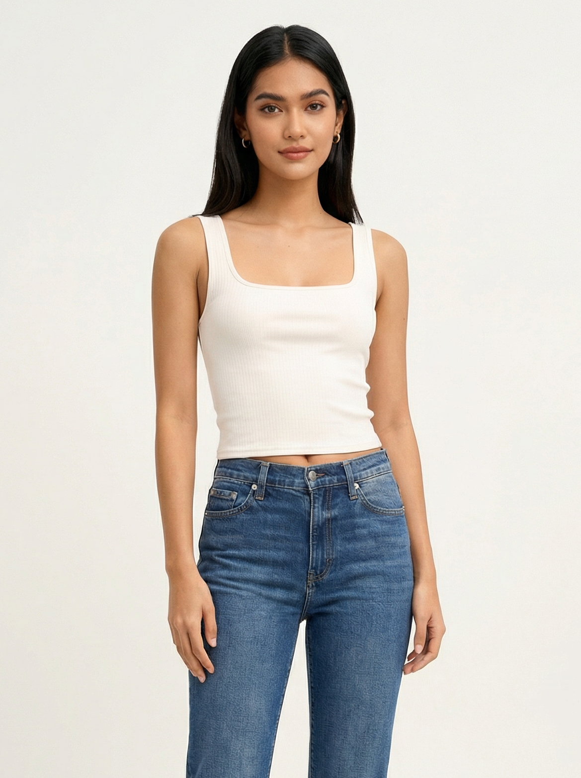 Kaitlyn Lux Rib Binded Tank