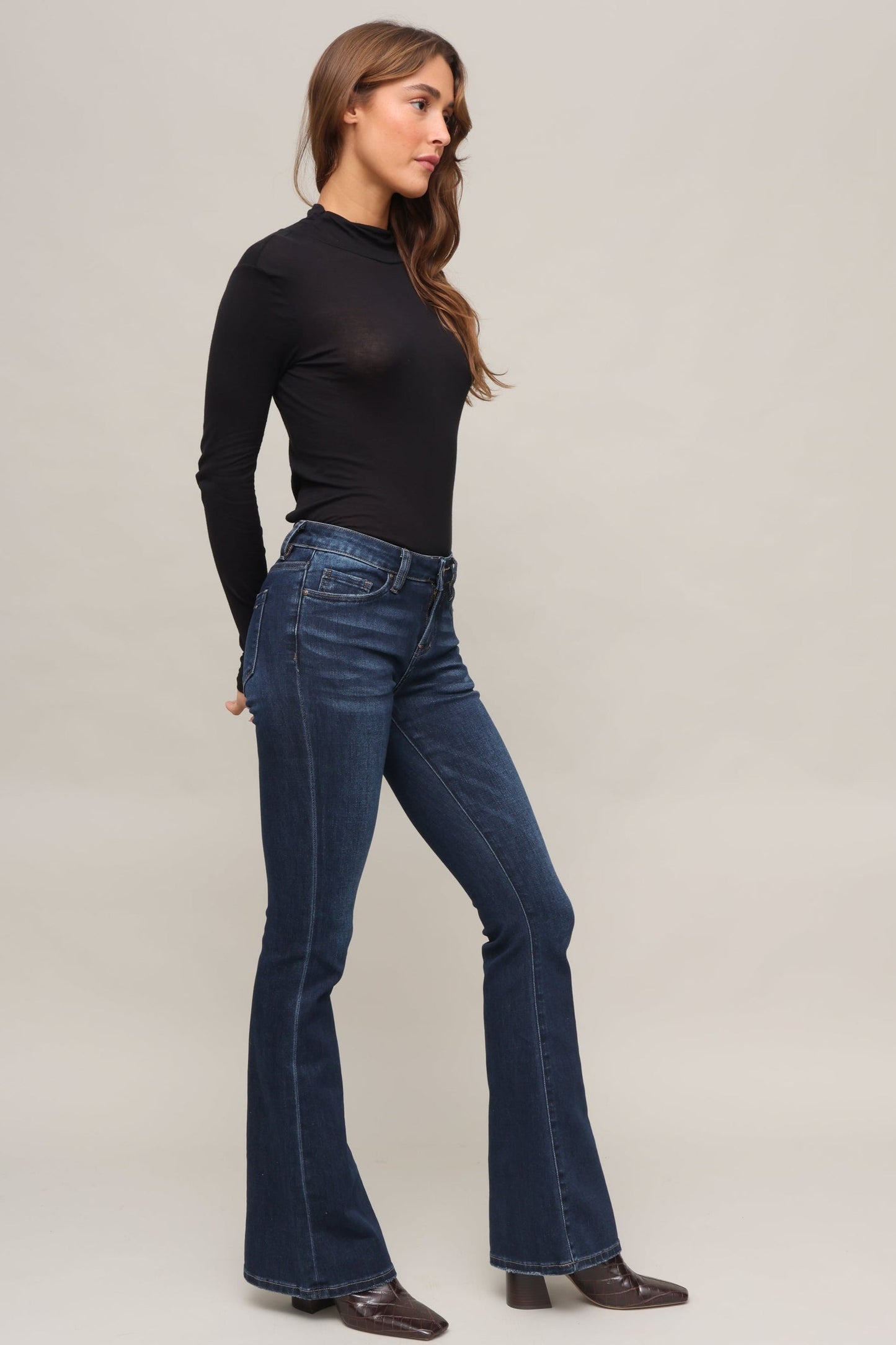 Kim Mock Neck Long Sleeve