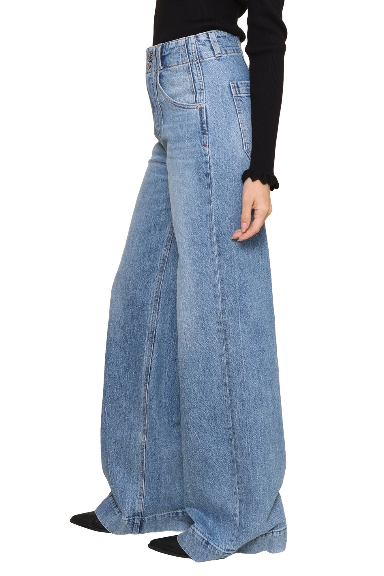 Lana Double Button Jeans
