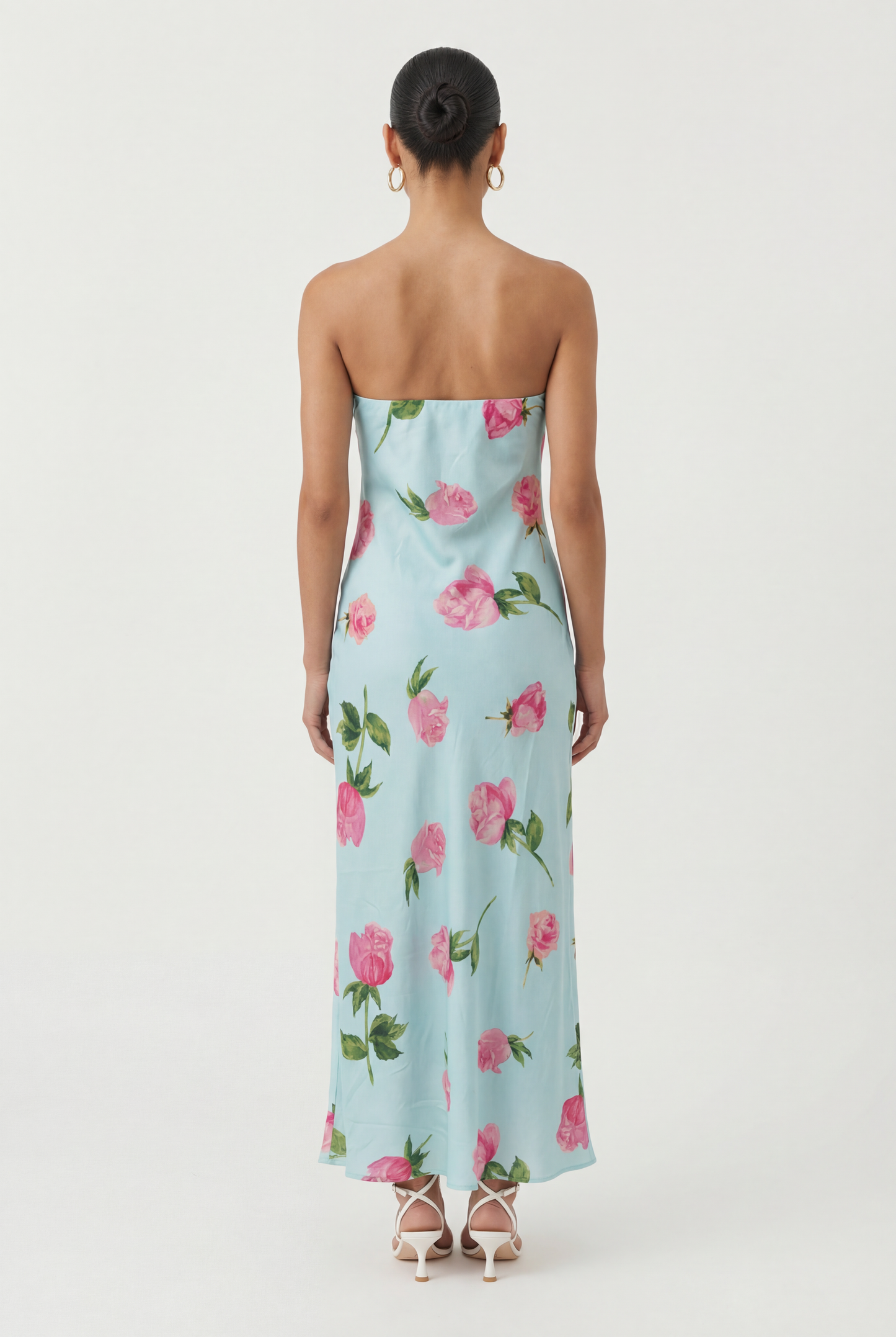 Leighton Strapless Satin Dress