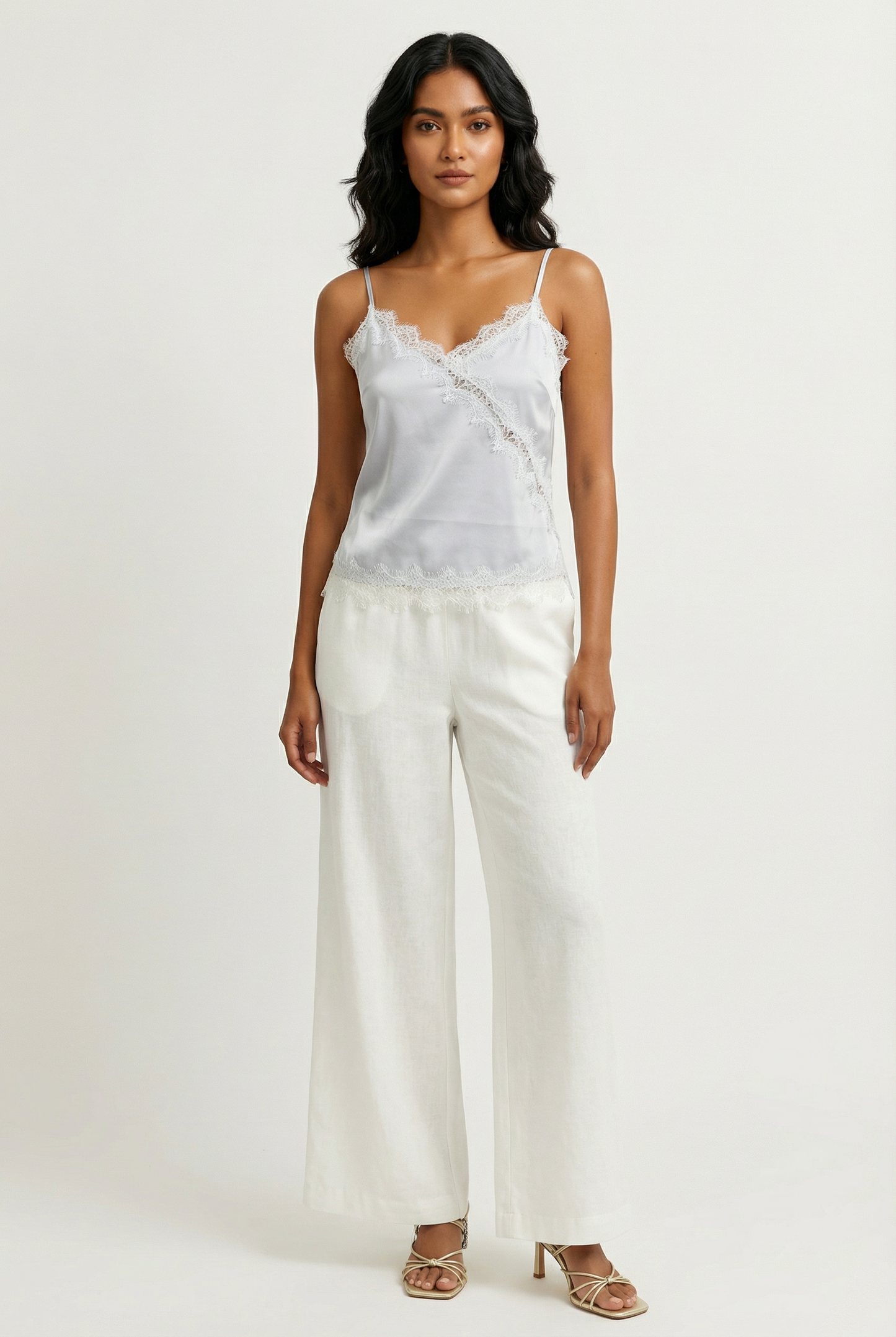 Lillia Lace Trim Top