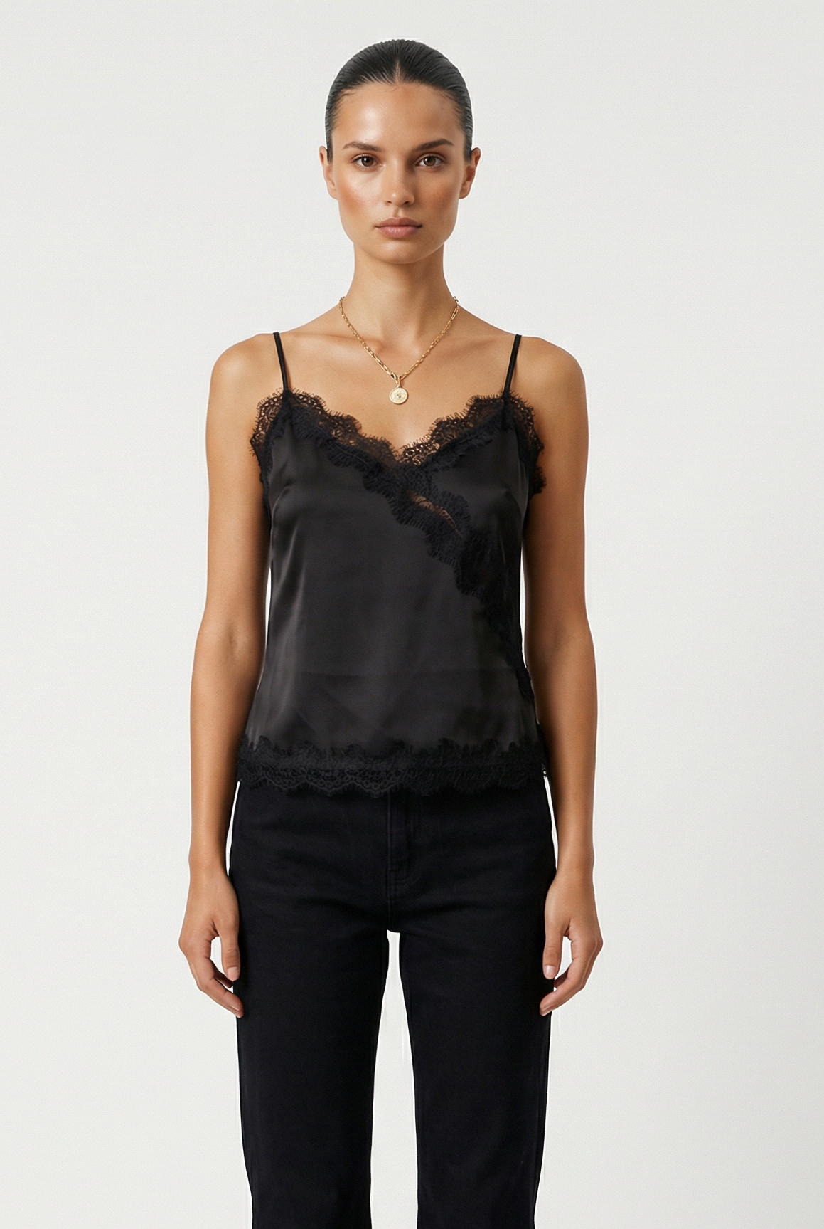Lillia Lace Trim Top