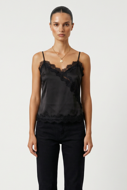 Lillia Lace Trim Top