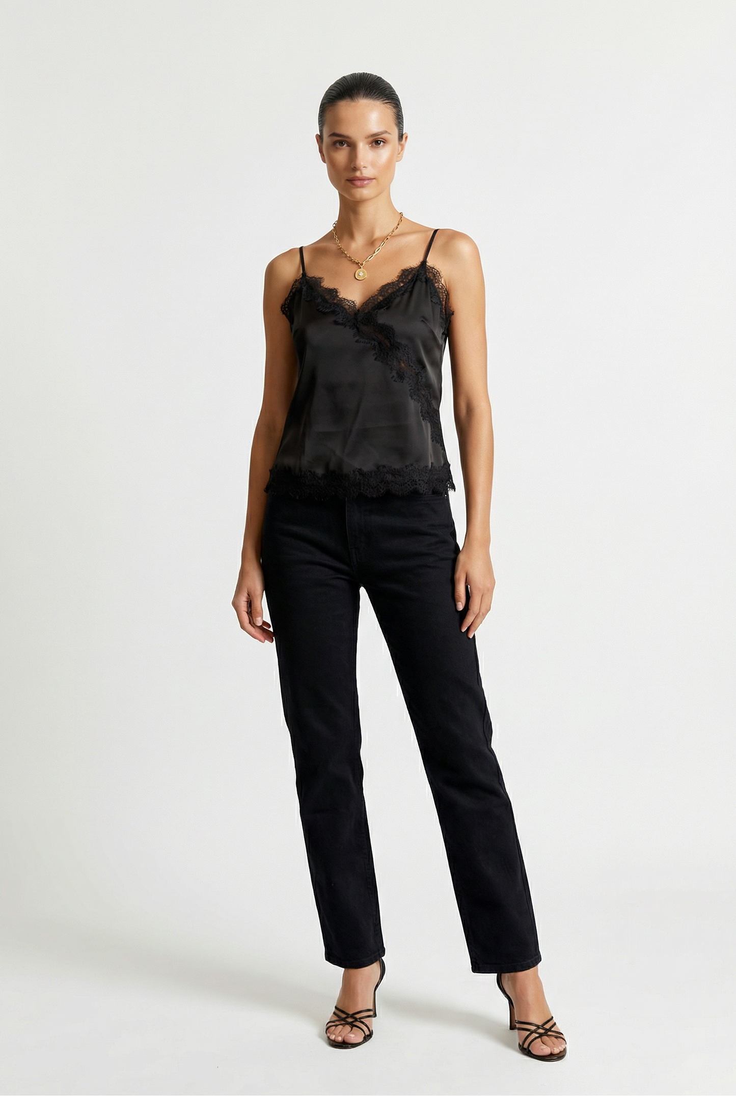 Lillia Lace Trim Top
