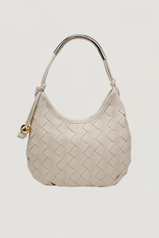 Lucia Metal Handle Shoulder Bag