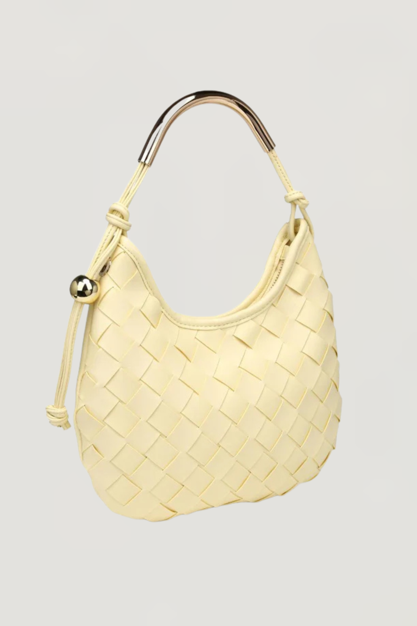 Lucia Metal Handle Shoulder Bag