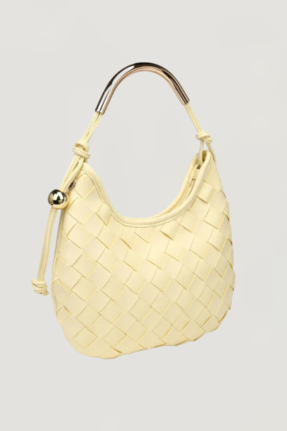 Lucia Metal Handle Shoulder Bag