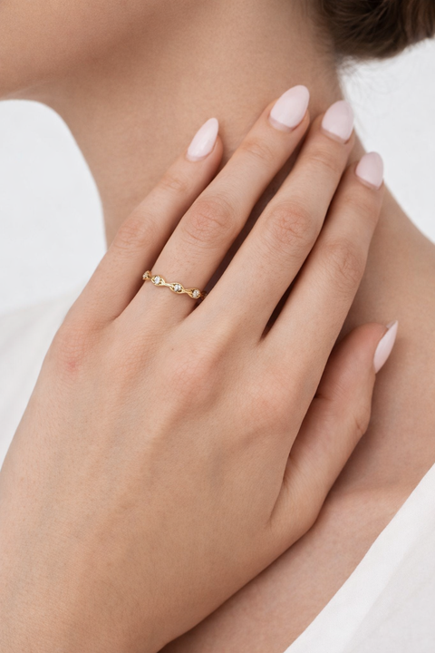 Madison Bezel Chain Ring