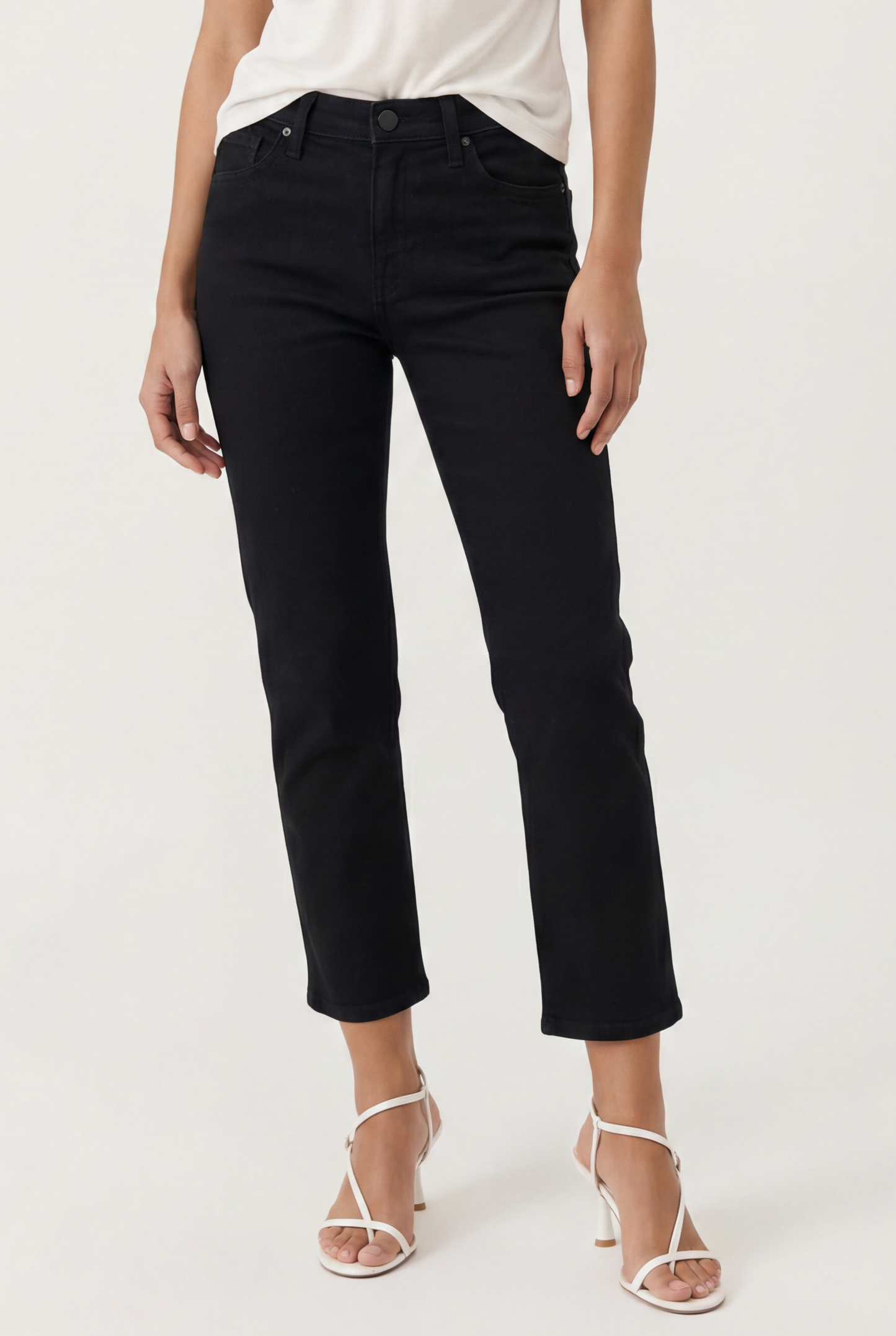 Mid Rise Ankle Straight