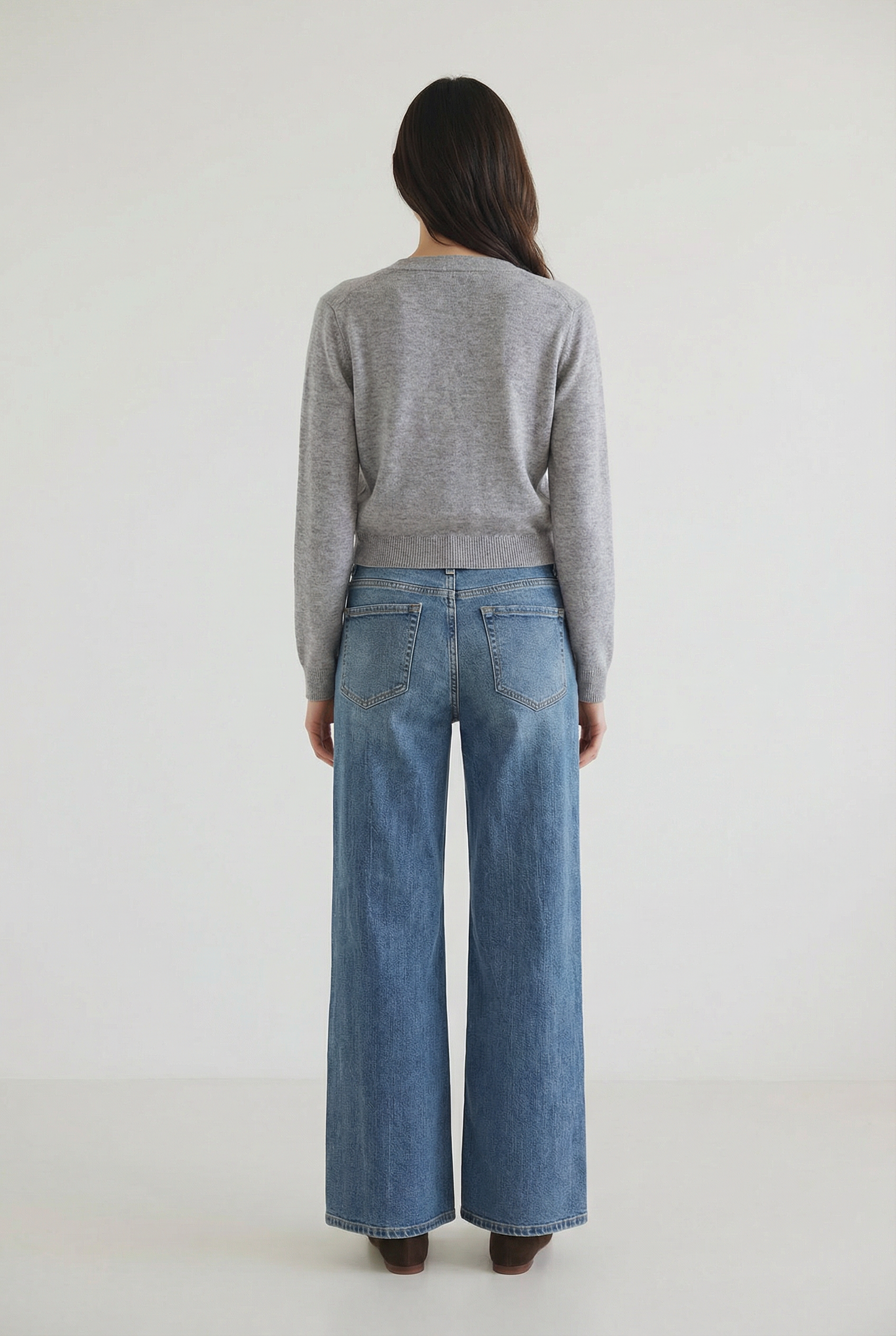 Mid Rise Wide Leg