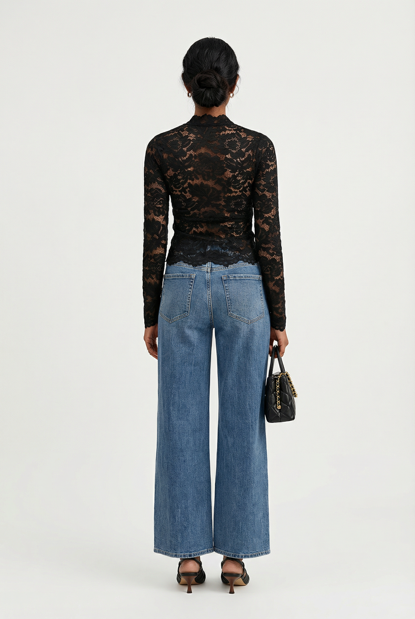 Naomi Lace V Neck Top
