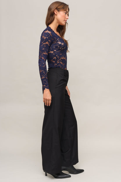 Naomi Lace V Neck Top