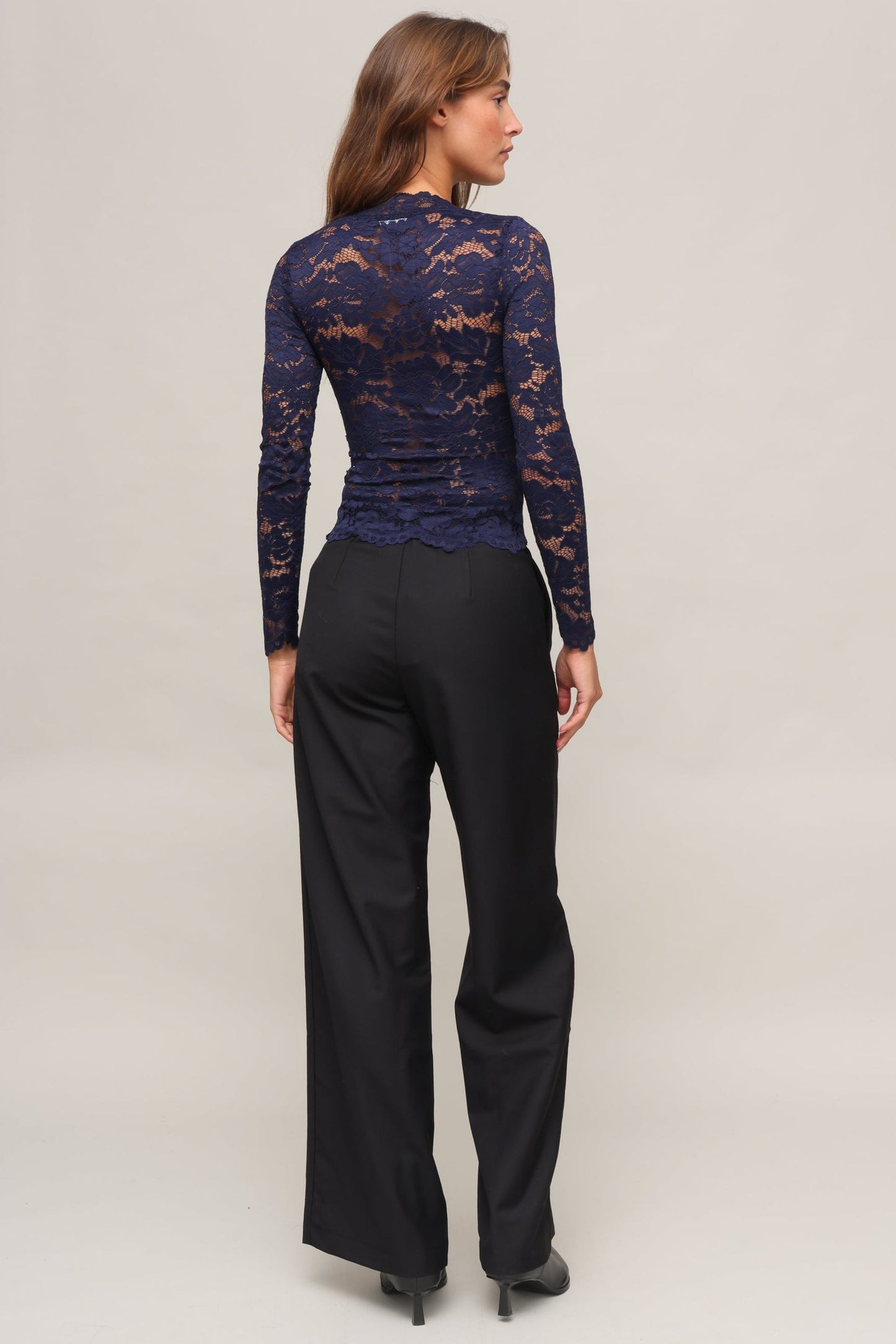 Naomi Lace V Neck Top