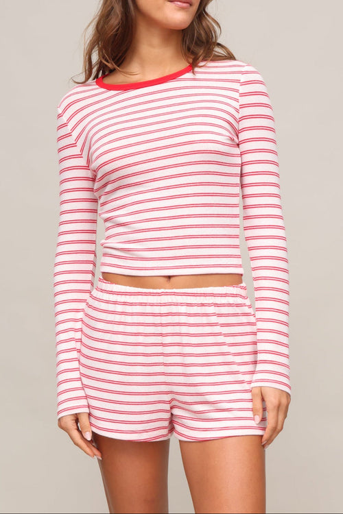 Night In Stripes Ls Top