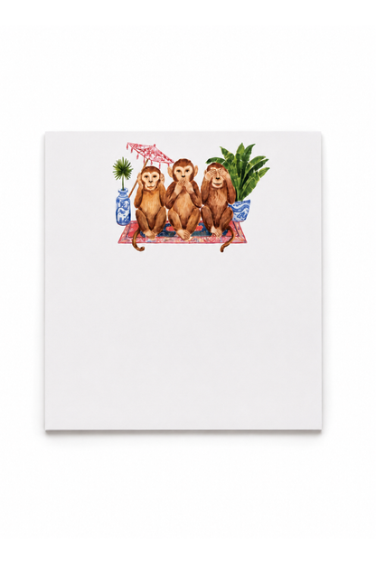 No Evil Monkeys Desk Set