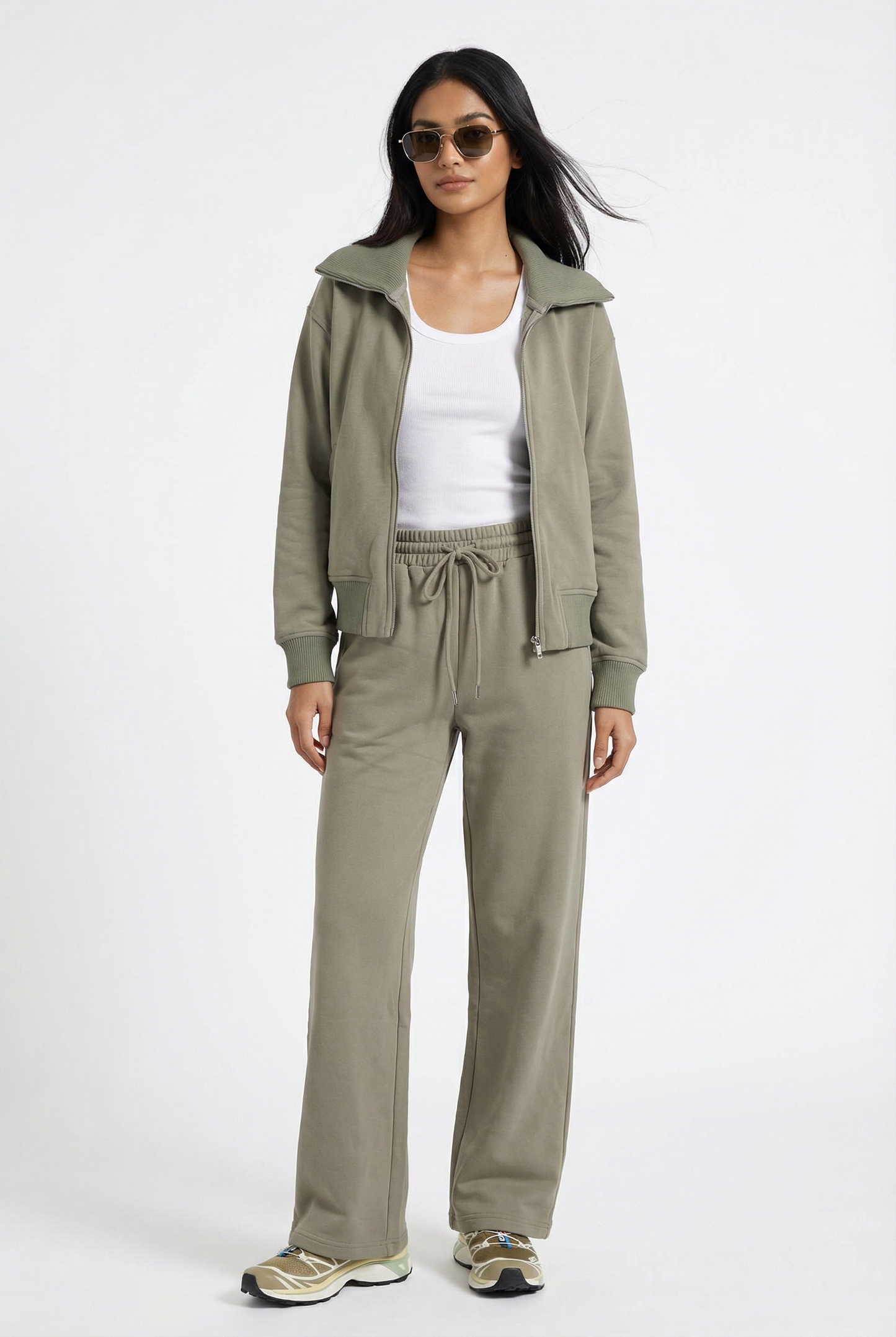 Off Duty Zip Up Sweatshirt