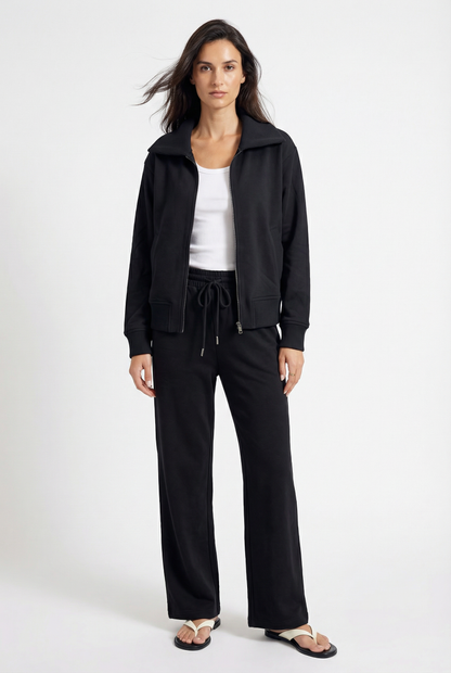 Off Duty Zip Up Sweatshirt