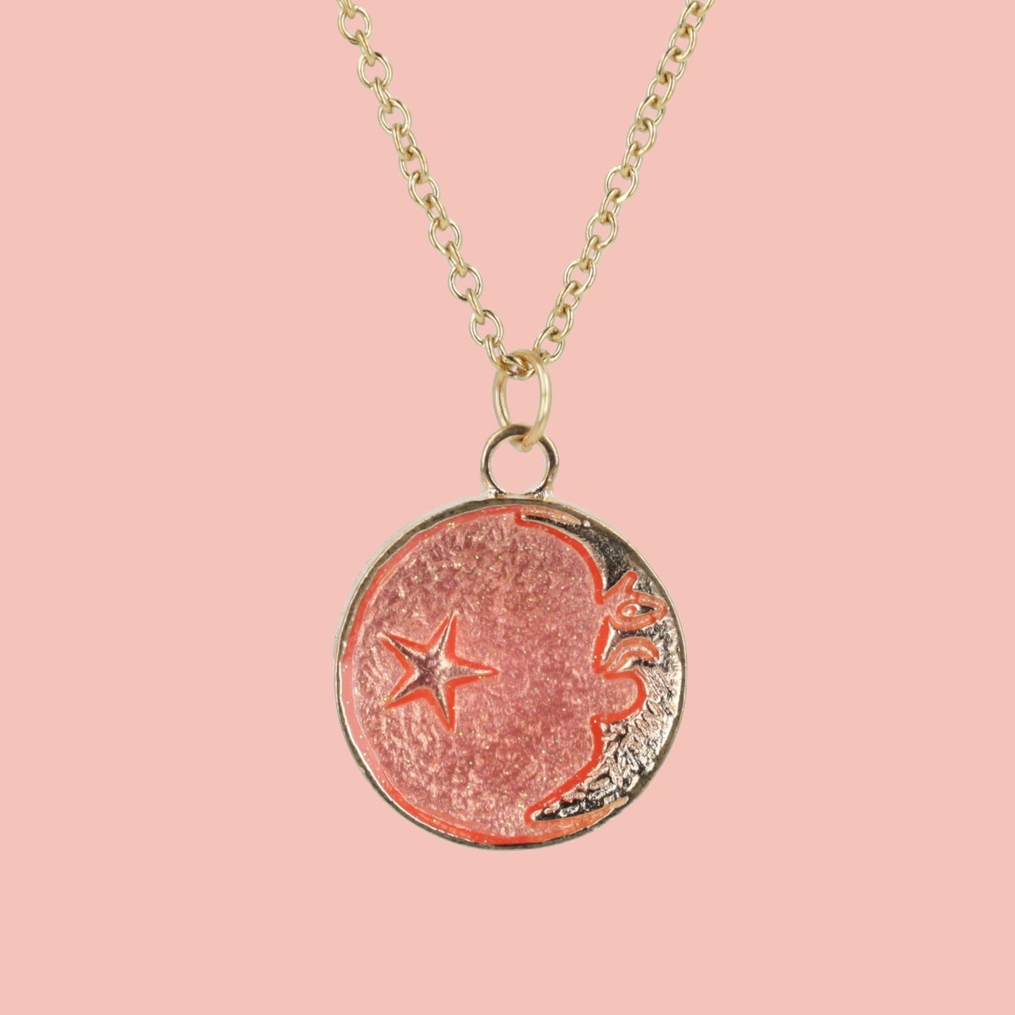 Once In A Pink Moon Necklace