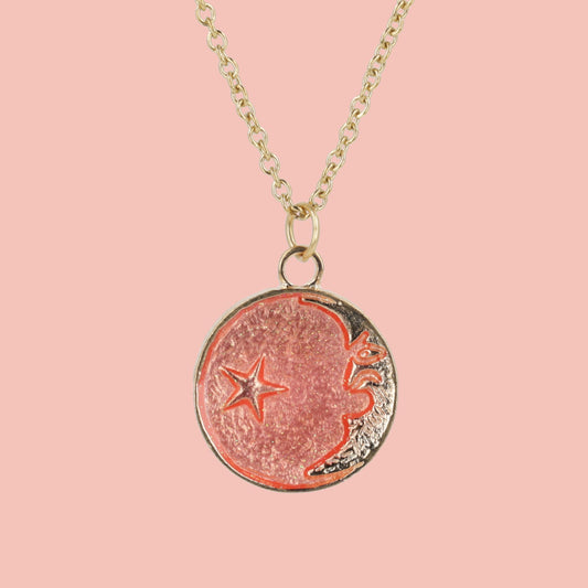 Once In A Pink Moon Necklace