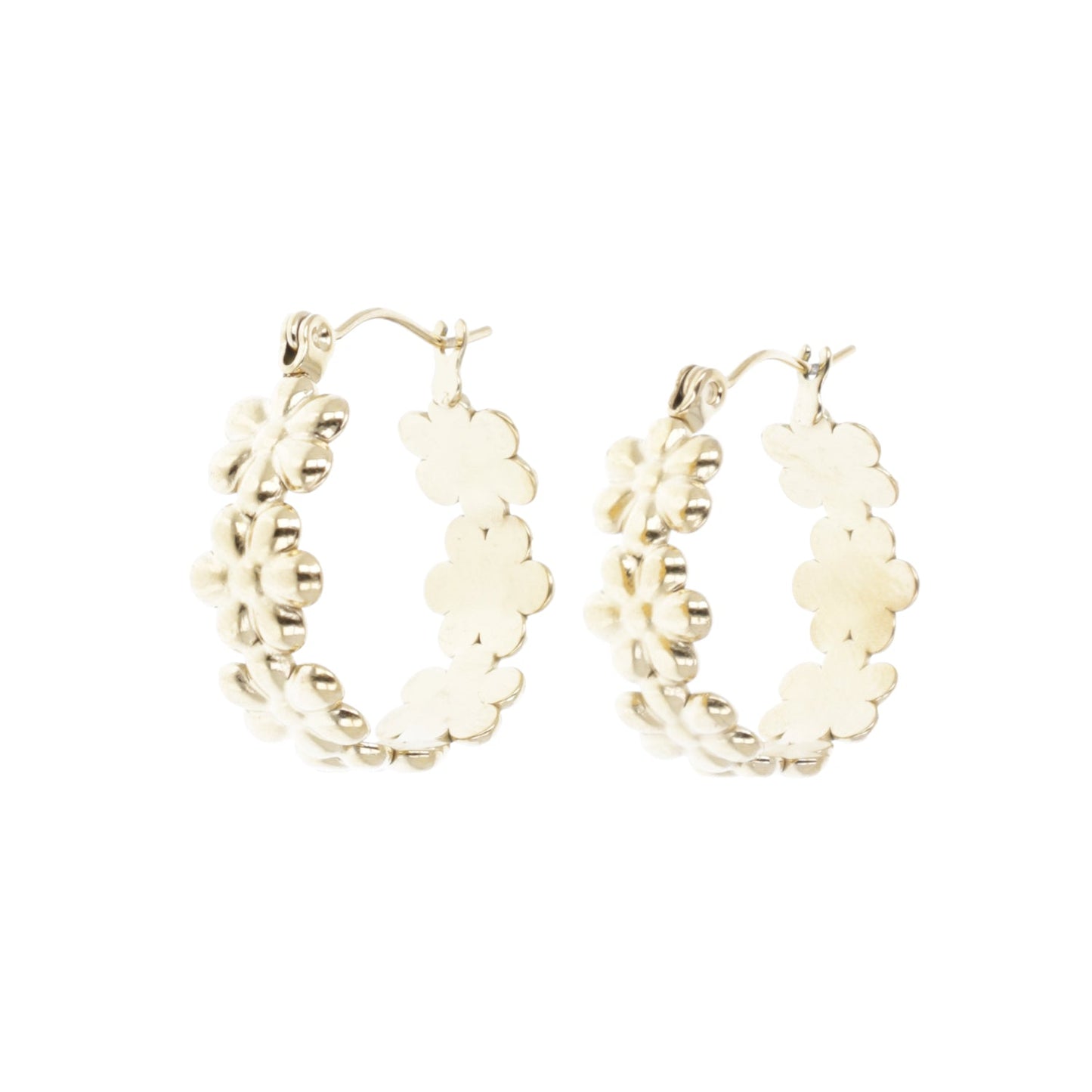 Oopsie Daisy Hoop Earrings (Gold Plated)