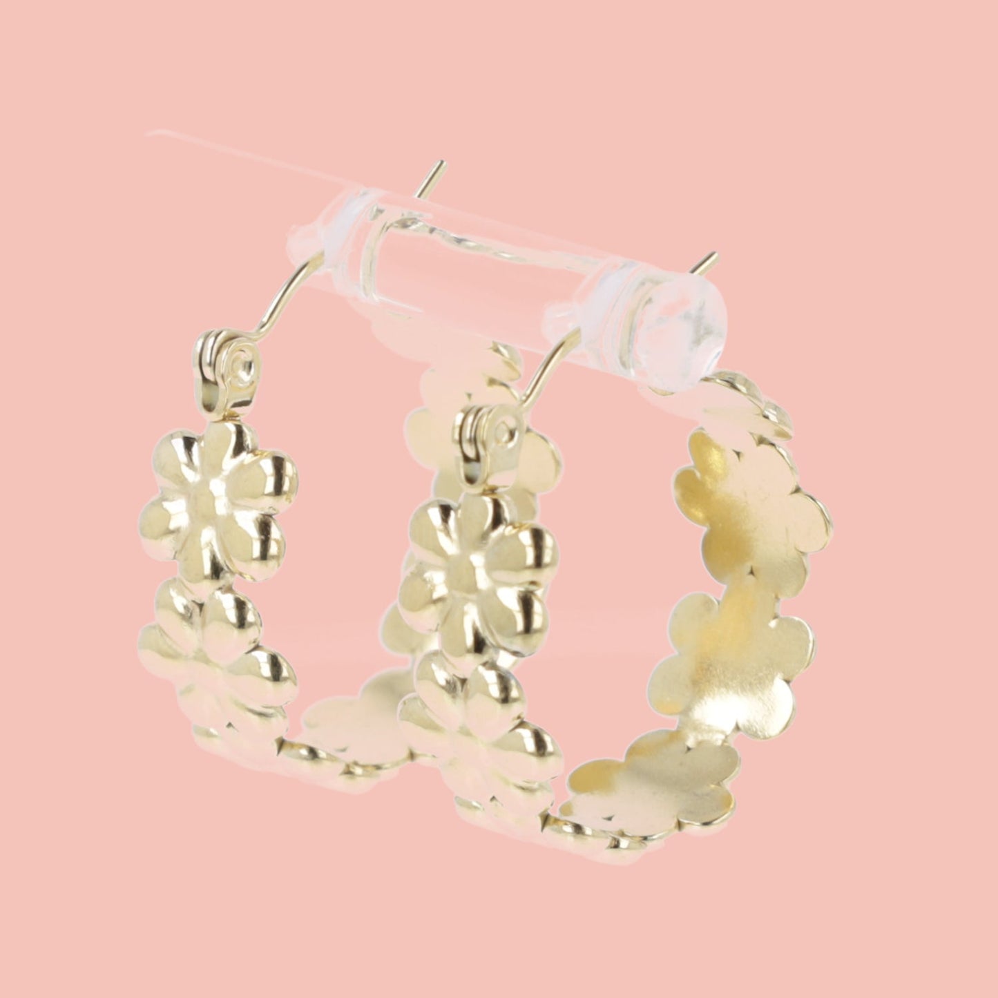 Oopsie Daisy Hoop Earrings (Gold Plated)