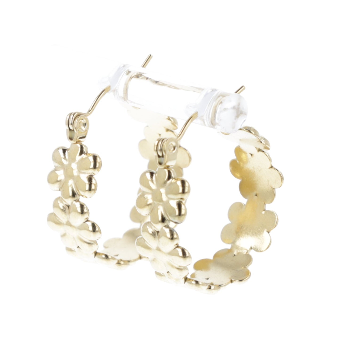 Oopsie Daisy Hoop Earrings (Gold Plated)