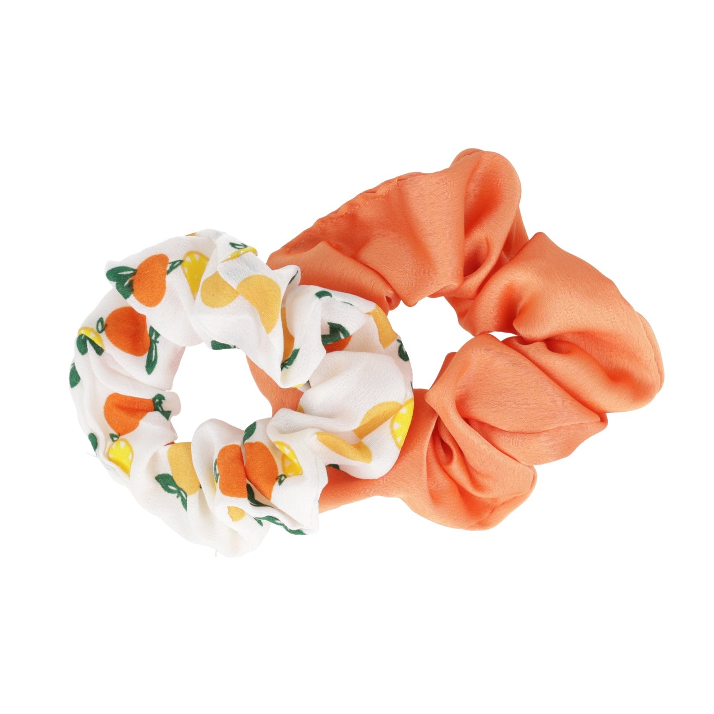 Orange Scrunchies - Set of 2