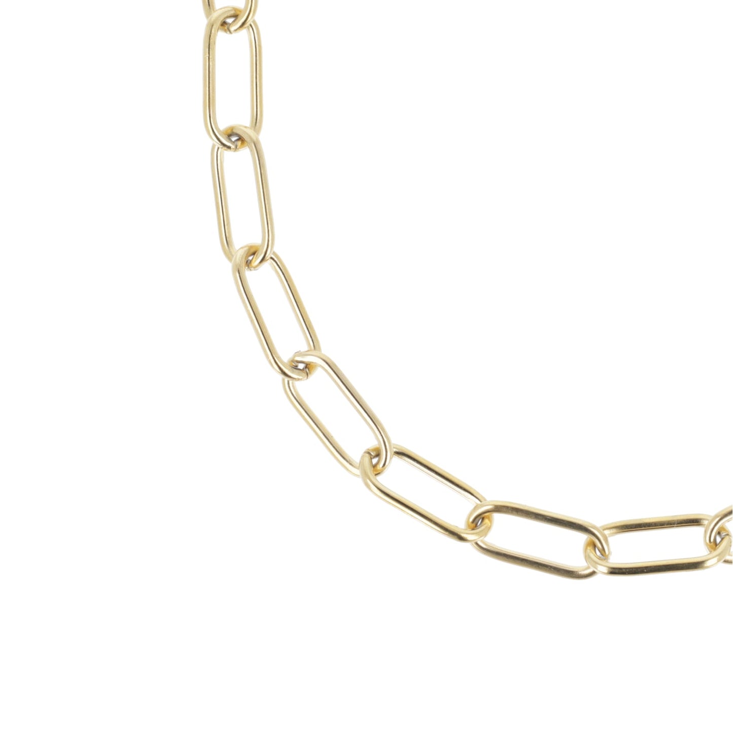 Oval Link Chain Necklace (Gold Plated)