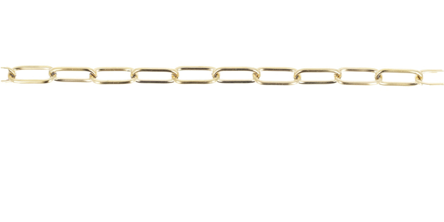 Oval Link Chain (Gold Plated) 20 INCH/51CM