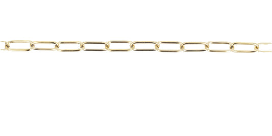 Oval Link Chain (Gold Plated) 22 INCH/56CM