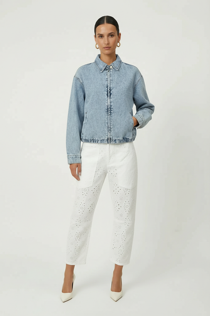 Paris Eyelet Barrel Pant