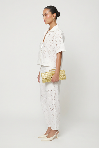 Paris Eyelet Barrel Pant