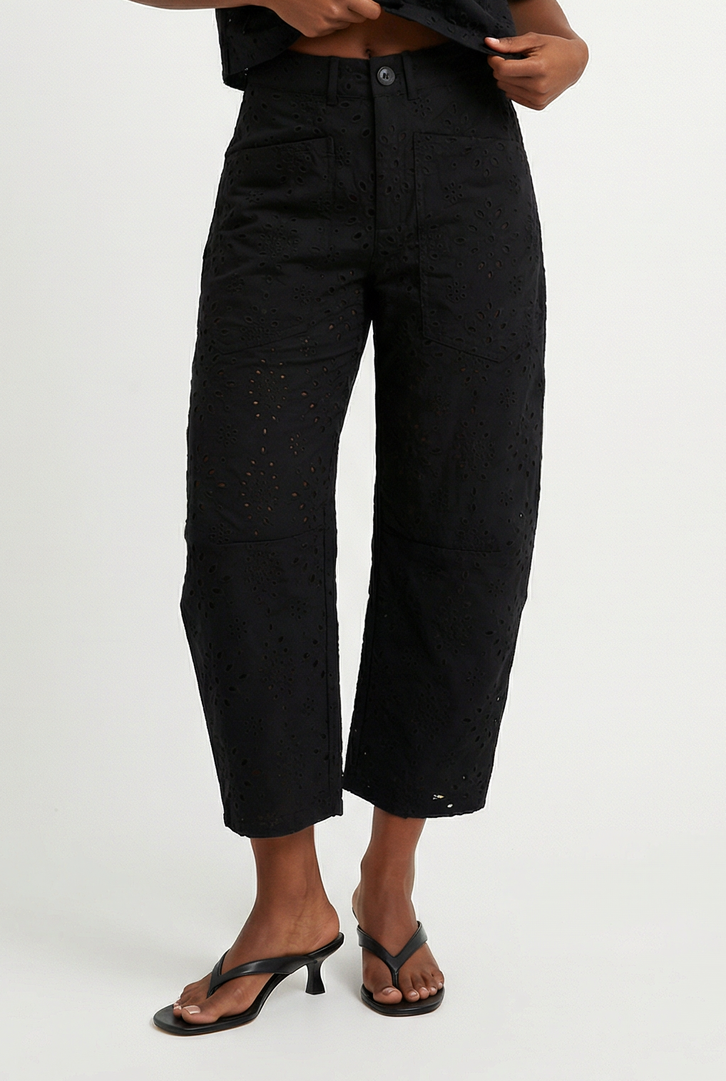Paris Eyelet Barrel Pant