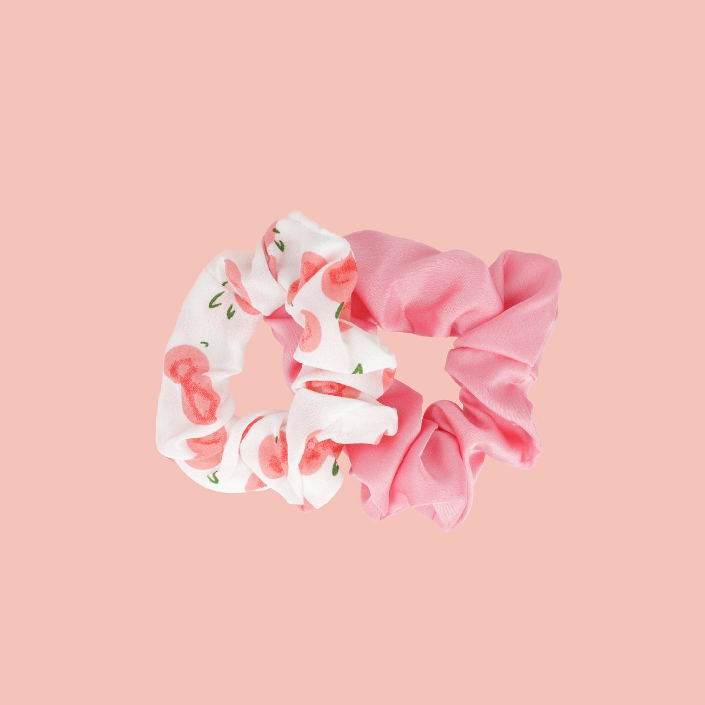 Peach Scrunchies - Set of 2