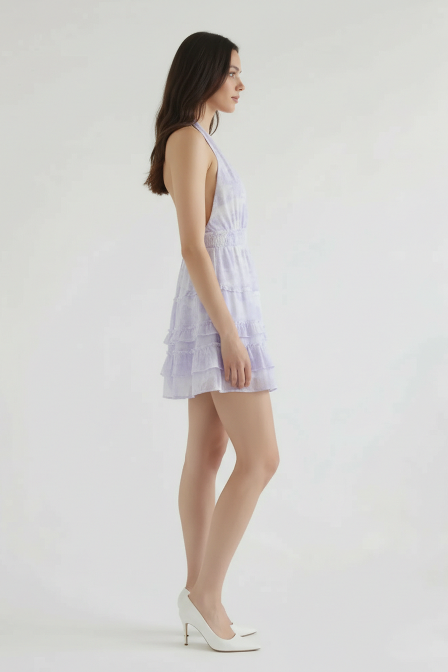 Peri Toile Halter Dress