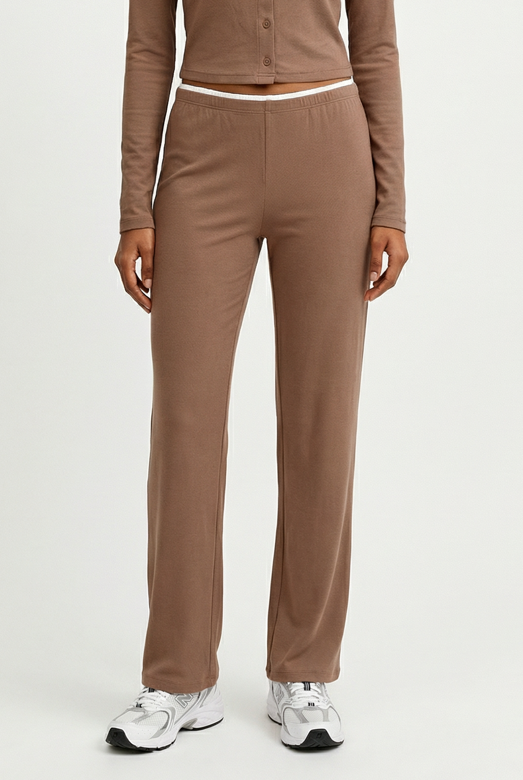 Piped Up Wide Leg Pant