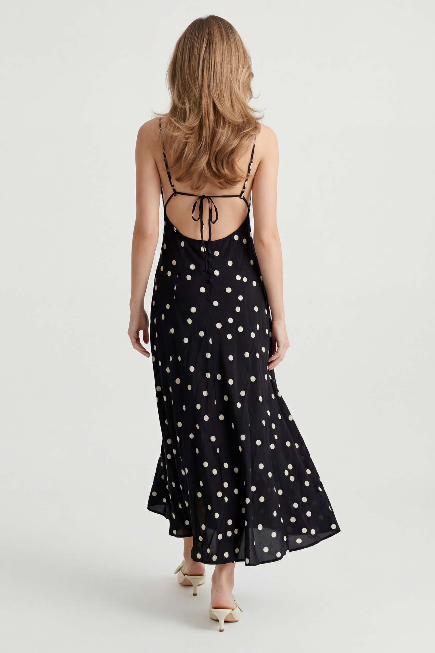 Poppy Polka Dot Midi Dress