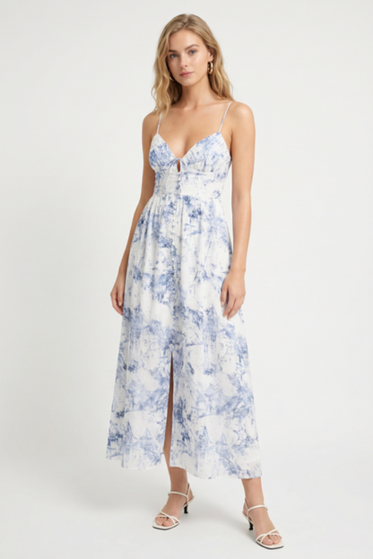 Porcelain Midi Dress