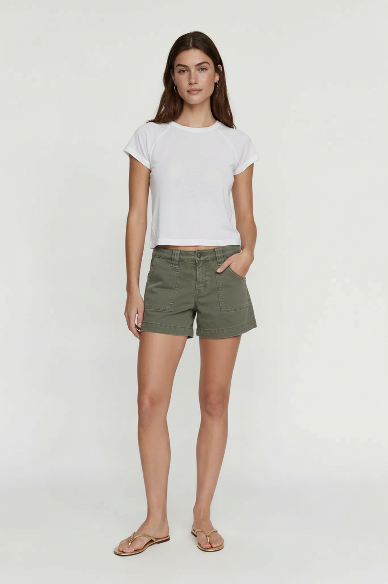 Mid Rise Carpenter Shorts